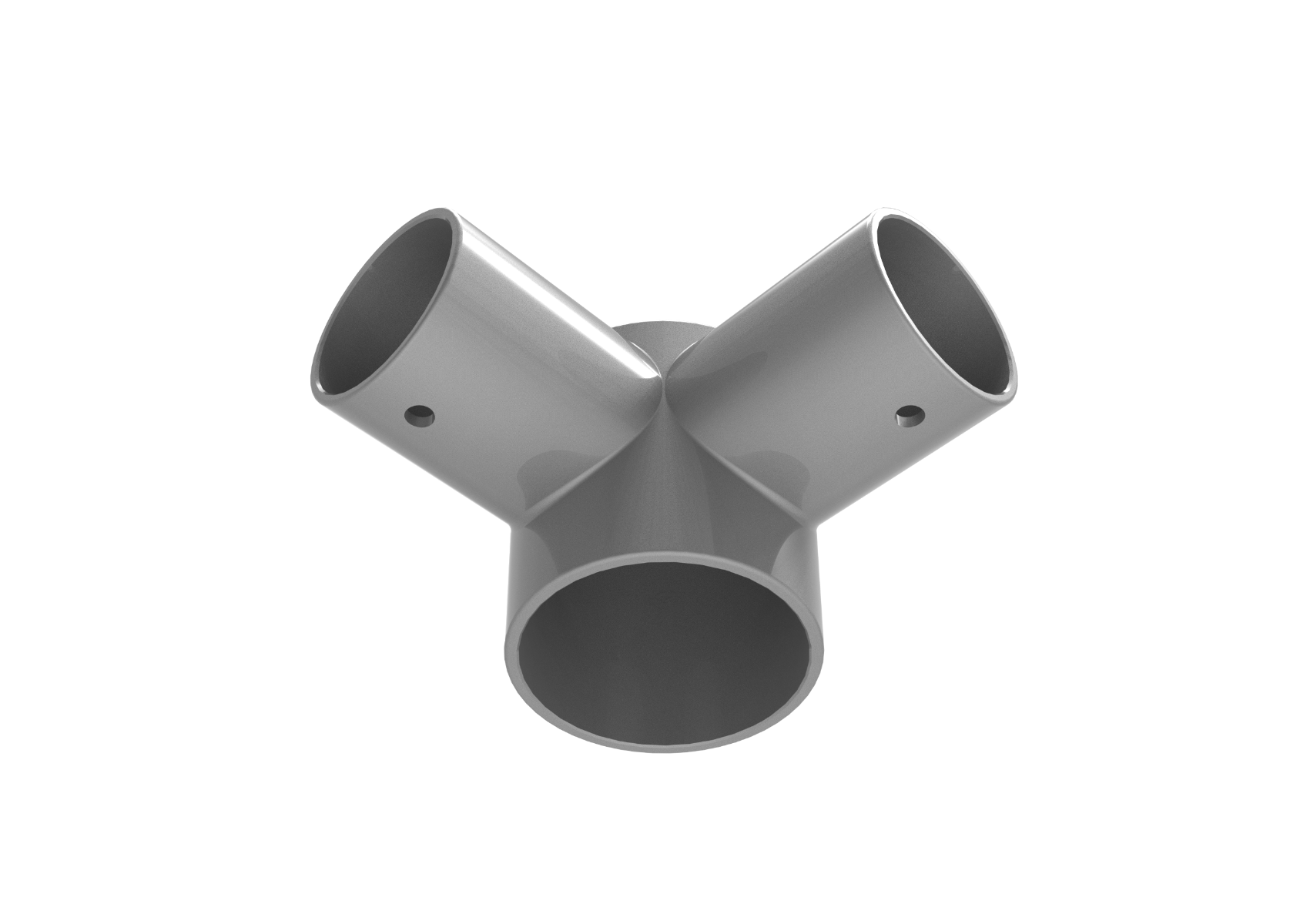 Hoekstuk uitwendig 90 graden ø 42 x ø 60 x ø 42 mm, aluminium in meerdere kleuren