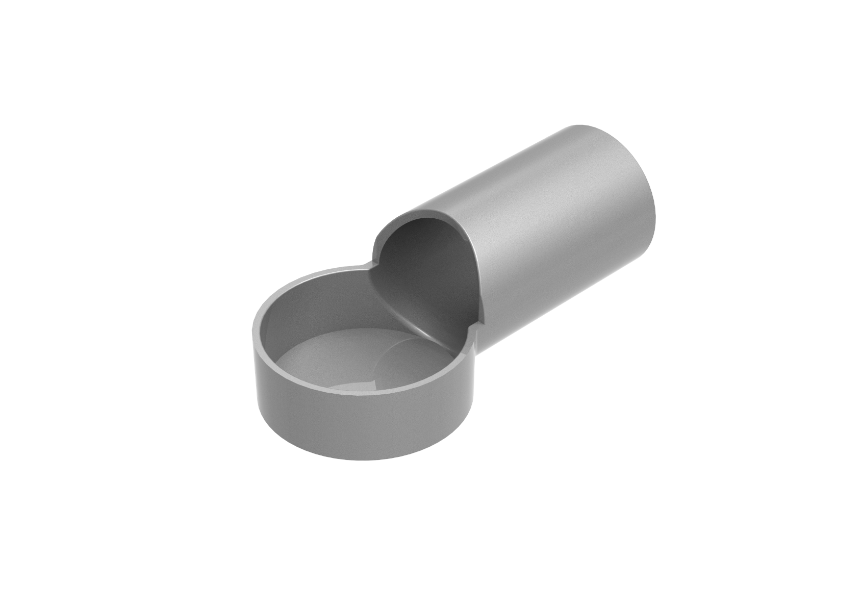alu-kruisstuk ø 60 x 42 mm, verstelbaar, dicht