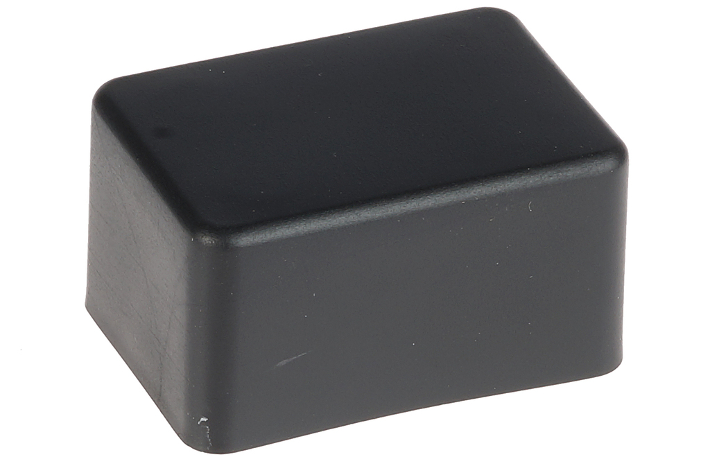 weather resistant rectangular post cap black plastic