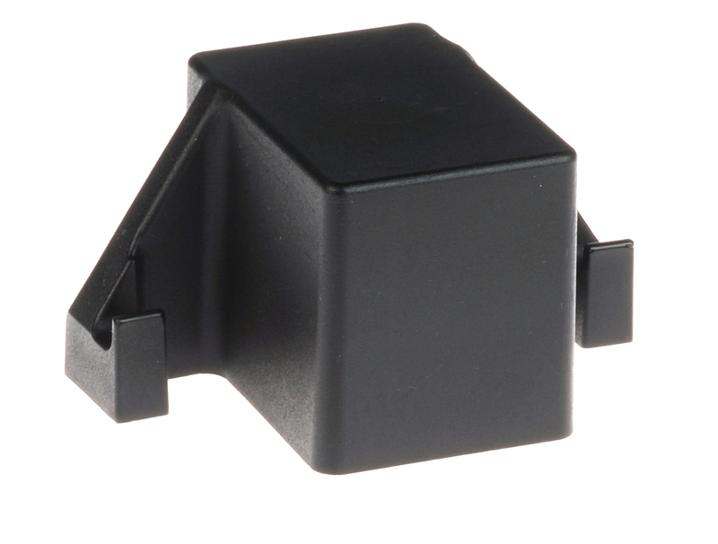 Plastic post cap Ø 60 mm with DSM-hook black nylon external fit