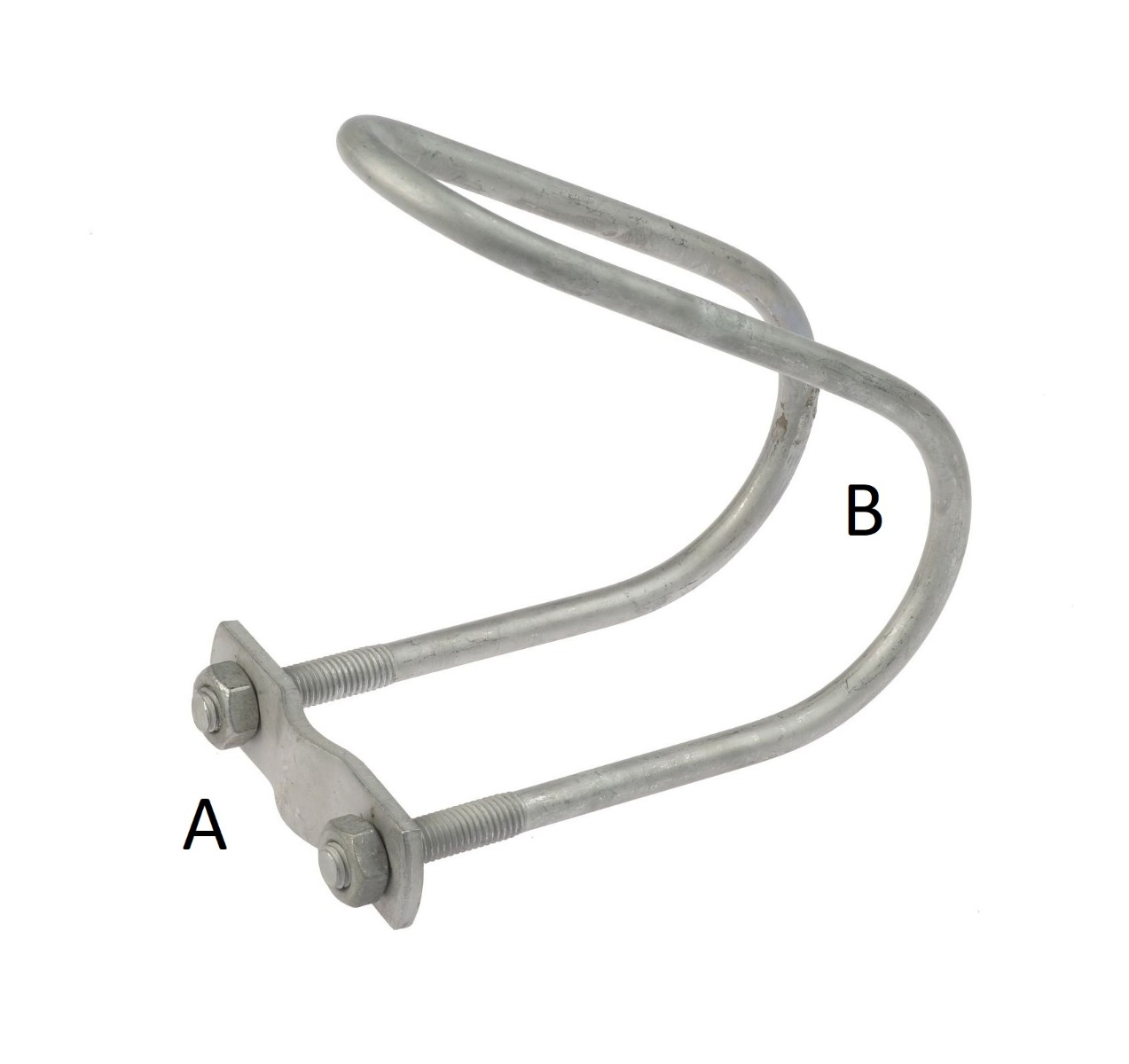 Wire Clamp TG 245, hot-dip galvanised oblique