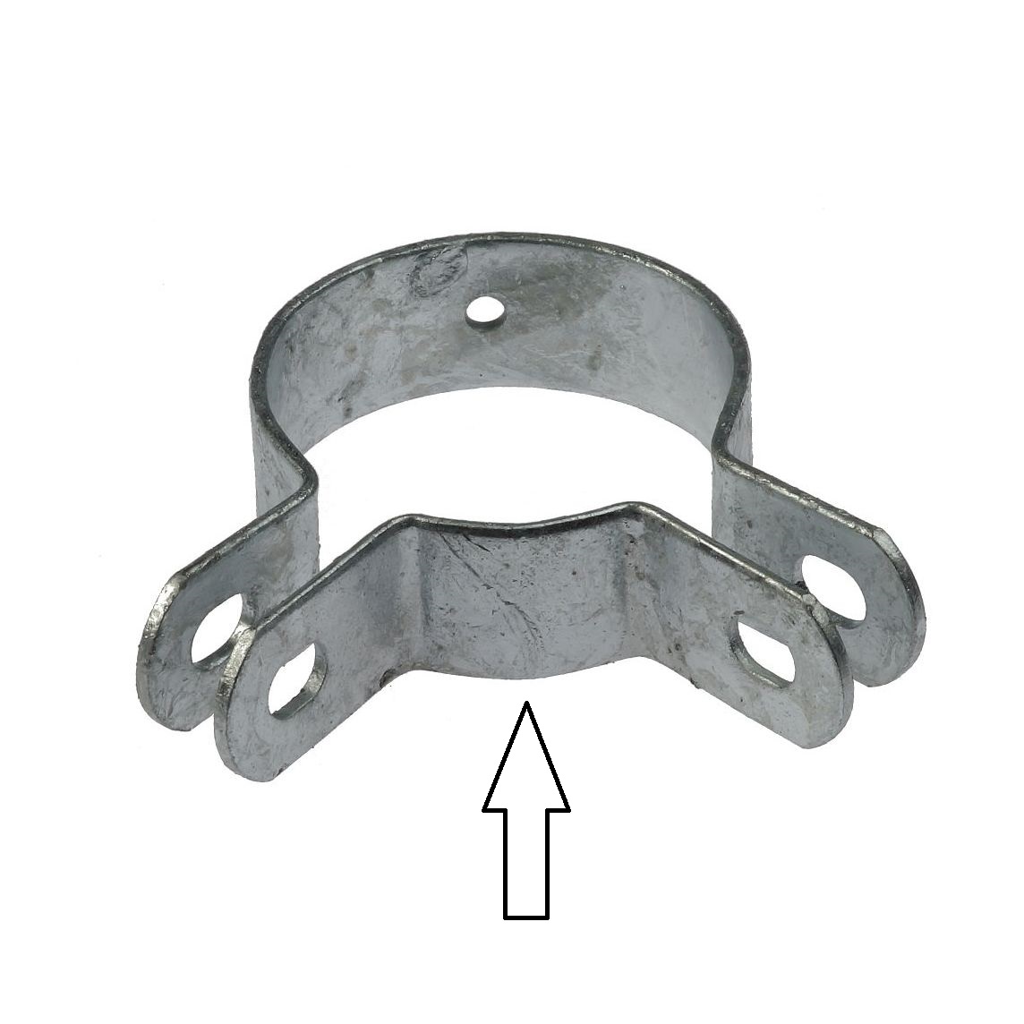 ¼ corner bracket ø 60 mm, hot dip galvanised