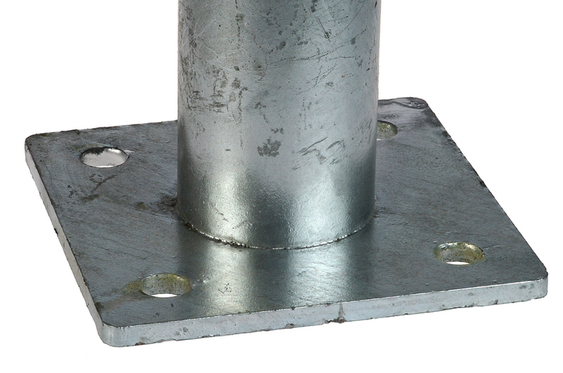 Base plate for tube Ø 60 mm hot-dip galvanised
