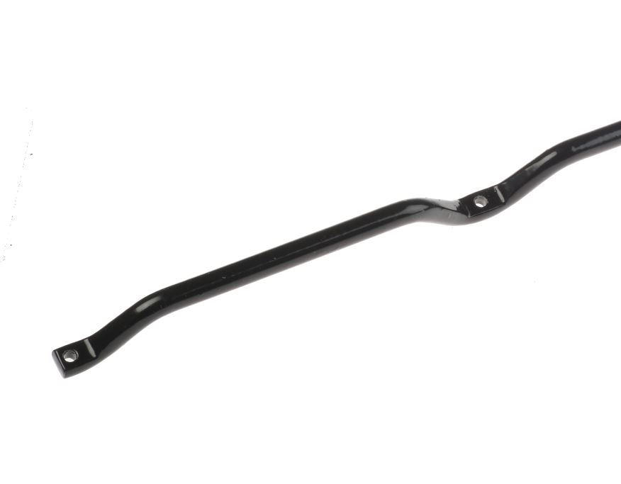 A black powder-coated screw-on mesh slat with pre-drilled holes for secure attachment to various metal fence panel systems.