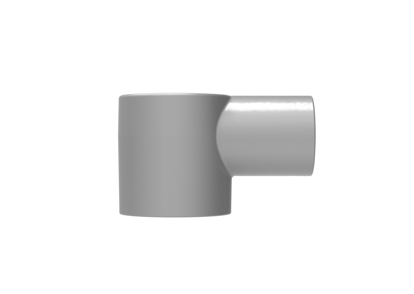 Aluminum End connector Ø60 / Ø42