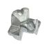 Cast iron crossover clamp without U-bolt, hot-dip galvanised