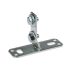 Support flange 30 "cross", zinc plated