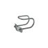 Double bended wire clamp TG 245 M10, straight, hot-dip galvanised