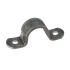 Bracket, strip 40 x 6 mm, black