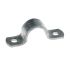 Half shell bracket, strip 50 x 5 mm, stainless steel