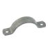 Half shell bracket, strip 70 x 12 mm, black