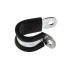 pipe clamp 1 point with rubber inlay, zinc-plated
