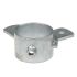Ring pipe clamp 2-lips 90°, hot-dip galvanised