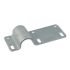 Bracket for U-Bolt with long lip, hot-dip galvanised 100 x 5 mm 