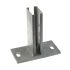 Base plate short version for 60 × 40 mm box section hot-dip galvanised
