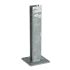 Hot-dip galvanised steel base plate for 60 × 40 mm box section with four mounting holes in the corners. Designed for concrete, stone or steel surfaces. Commonly used in fencing, gate systems, outdoor constructions and technical installations.