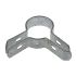 Corner bracket for mesh panel fence, hot-dip galvanised