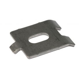 Corner connector for mesh panel fence, stainless steel