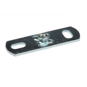 Wall plate with connection nut, zinc plated