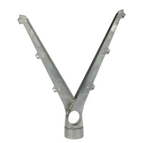 2 X 3 Wires barbed wire arm, 45 degree angle, aluminum