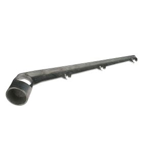 3-Wire barbed wire arm 45 degrees angle, aluminum