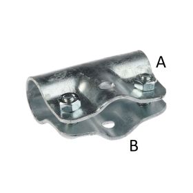 One-piece T-clamp TJ 110, including bolts and nuts