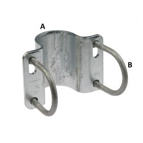 bracket, 2 holes + 2 slots, 100 x 5 mm hot-dip galvanised