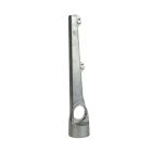 Barbed wire arm, 2 wires, straight, aluminum 