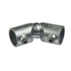 G125 Cast iron swivel elbow A25, hot-dip galvanised