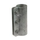 One-part Pipe Connecting Clamp, hot-dip galvanised