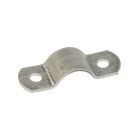 Half shell bracket, strip 30 x 3 mm, stainless steel