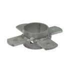 Ring pipe clamp 4-lips, hot-dip galvanised