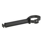 Plastic Clamping strip + clip black with Plastic strip