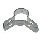 Corner bracket for mesh panel fence, hot-dip galvanised