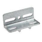 Corner piece 63 x 63 x 150 mm with ø12 mm anti-twist, hot-dip galvanised