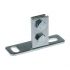 Support flange 30 "Length", zinc plated