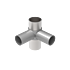 Aluminium kruisstuk Ø 60 × 42 mm verstelbaar – open
