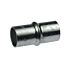 Metallic internal tube connector featuring a central ridge and a hot-dip galvanized finish for joining two pipes securely.