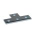 T-shaped rail connector 41, zinc-plated
