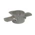 Ring pipe clamp 3-lips, hot-dip galvanised