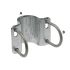 bracket, 2 holes + 2 slots, 100 x 5 mm hot-dip galvanised