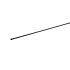 A long black 6mm tension rod with a capped end, designed to provide structure and tension for chain link fences.