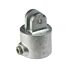 A hot-dip galvanised cast iron female swivel section fitting with a hex set screw for secure attachment to structural pipes.