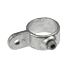 Single male section of a swivel pipe fitting made from hot-dip galvanised cast iron for industrial handrail systems.