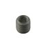 A small, grey, cylindrical set screw with external threads and an internal hex drive, featuring a galvanized dacromet finish.