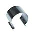 Electrolytically zinc plated C-style metal clip for securing plastic film to greenhouse frames and supporting various agricultural structures.