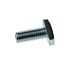 A close-up view of an M8x20 hammer head bolt with a zinc-plated finish on a plain white background.