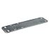 A flat heavy-duty hot-dip galvanised steel shoulder clamp plate with multiple pre-drilled holes for secure industrial mounting and connection.