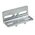 A hot-dip galvanised L-shaped metal corner piece with slotted holes and anti-turn tabs for secure and stable mounting.