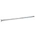 A hot-dip galvanized metal strip featuring a split dovetail end and a small pre-drilled hole for secure mounting applications.
